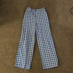 BLUE FLOWER PANTS